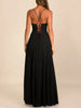 Slit Cowl Neck Maxi Dress by Wild and Free Boutique