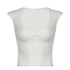 Women's Waist-cinching Figure-flattering Sleeveless T-shirt Top by My Store