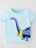 Children's Dinosaur Graphic Round Neck T-Shirt by Simply Love