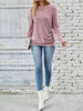 Casual Decor Button Long Sleeve T-Shirt by Simply Love