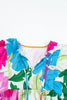 Modern Floral Print Tie Neck Dress Elegant & Timeless Colorful Dress by Stevvex