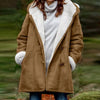 Sherpa-Lined Duffle Toggle Jacket with Hood — Warm Hooded Fleece Coat by FitiqueFit
