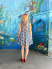 Coral Skater Dress by Retrolicious