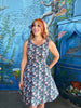 Coral Skater Dress by Retrolicious