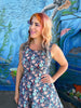 Coral Skater Dress by Retrolicious