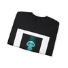 Bioluminescent Jellyfish Crewneck Sweatshirt | neon jelly print, deep-sea aesthetic by Tristan’s Treehouse