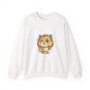 Cute Cheeky Kitty Illustration Sweatshirt | Rodent-Core Cute-Meets-Subversive by Tristan’s Treehouse