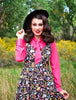 Helen Retro Blouse in Pink by Retrolicious