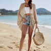 Women's Hollow-Out Shawl Cardigan – Batwing Sleeve Sun-Protective Cover-Up by FitiqueFit
