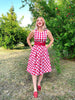 Gingham Midi Dress by Retrolicious