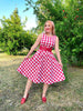 Gingham Midi Dress by Retrolicious