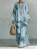 Floral Print Bamboo Linen Two-Piece Set | Wide-Leg Pants by FitiqueFit