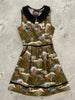 Safari Collared Dress by Retrolicious