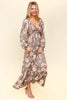 Twisted Detail Ruffled Hem Floral Dress with Side Pockets For Women – Feminine Floral Print, Sophisticated Twist Detail, Fun Ruffled Hem & Convenient Pockets by Stevvex