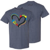 2609 Autism Able Austic Awareness Short Sleeve Graphic Tee by DoodleBug's