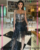 Women's Halter Waist Sequin Gauze Dress Two-piece Set Dress