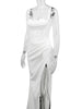 Women's Solid Color Backless Bandage Dress