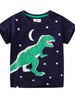 Children's Dinosaur Crew Neck Short Sleeve T-Shirt by Simply Love
