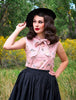 Peggy Swing Skirt in Black by Retrolicious