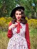 Butterfly Vintage Dress in Cream by Retrolicious