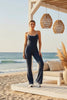 Women's Cross-Back Trumpet Jumpsuit – Sport Fashion Style by FitiqueFit