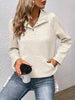 Textured Quarter Snap Sweatshirt by Wild and Free Boutique