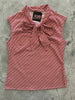 Candy Cane Stripe Bow Top - Plus Sizes only by Retrolicious