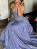 Printed Strapless Backless Maxi Dress – Fitted Long Dress by FitiqueFit