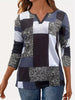 Notched Long Sleeve T-Shirt by Simply Love