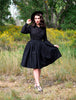 Helen Retro Blouse in Black by Retrolicious