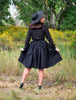 Helen Retro Blouse in Black by Retrolicious