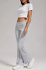 🔥 Women's Low-Waisted Folded Waist Flared Pants - Low-Rise Wide-Leg Trousers by FitiqueFit