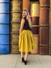 Peggy Swing Skirt in Mustard by Retrolicious