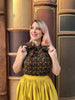 Peggy Swing Skirt in Mustard by Retrolicious