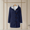 Sherpa-Lined Duffle Toggle Jacket with Hood — Warm Hooded Fleece Coat by FitiqueFit