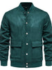 Men's Baseball Collar Snap Down Jacket