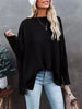 Waffle Knit Boat Neck T-Shirt by Simply Love