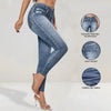 Retro Denim-Look Butt-Lifting Yoga Leggings – High-Elastic Fitness Pants by FitiqueFit