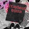 Crashout queen Embroidered Mineralwash Tshirt by Madness & Mayhem LLC