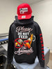 Please Do Not Feed The Animals Hoodie by Luckless Outfitters