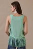 Double D Ranch Rhinestone Suits & Cowboy Boots Fringe Tank Top by Neon Spur