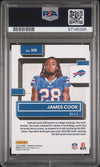Graded 2022 Panini Donruss James Cook #315 Portrait Rookie RC Football Card PSA 10 Gem Mint