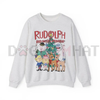 Vintage Look Rudolph Sweatshirt by Dog Mom Hat