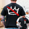 No Kings in America T-Shirt – Anti-Authoritarian Crown Shirt by Dog Mom Hat