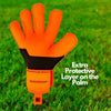 ONEKEEPER VECTOR Junior Fluorescent Orange Kids & Junior Goalkeepers | Removable Finger Saves | Spines Sold Separately