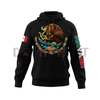 Mexico States Design Black Hoodie – Mapa de México Graphic Pullover by Dog Mom Hat