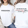 "Just Because You Are Offended" Charlie Kirk T-Shirt - Patriotic Freedom Shirt, Conservative Apparel