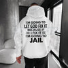 Let God Fix It Quote Hoodie – Vintage Christian Faith Graphic Pullover, Inspirational Religious Sweatshirt, Unisex Heavy Blend