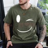 Classic Smiley Face Graphic Tee by Dog Mom Hat