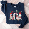 Silent Night Christmas Sweatshirt – Christmas Nurse Shirt, Medical Holiday Crewneck by Dog Mom Hat